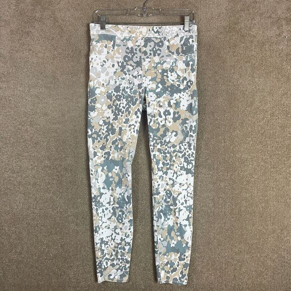 Spanx Jean-ish Leggings Womens Medium Multicolor Floral Print Soft Denim Pull On - Picture 2 of 13